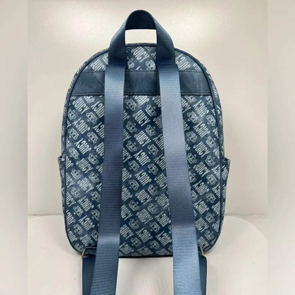 Juicy Couture Back To Juicy Backpack Bold Washed Denim New with tags